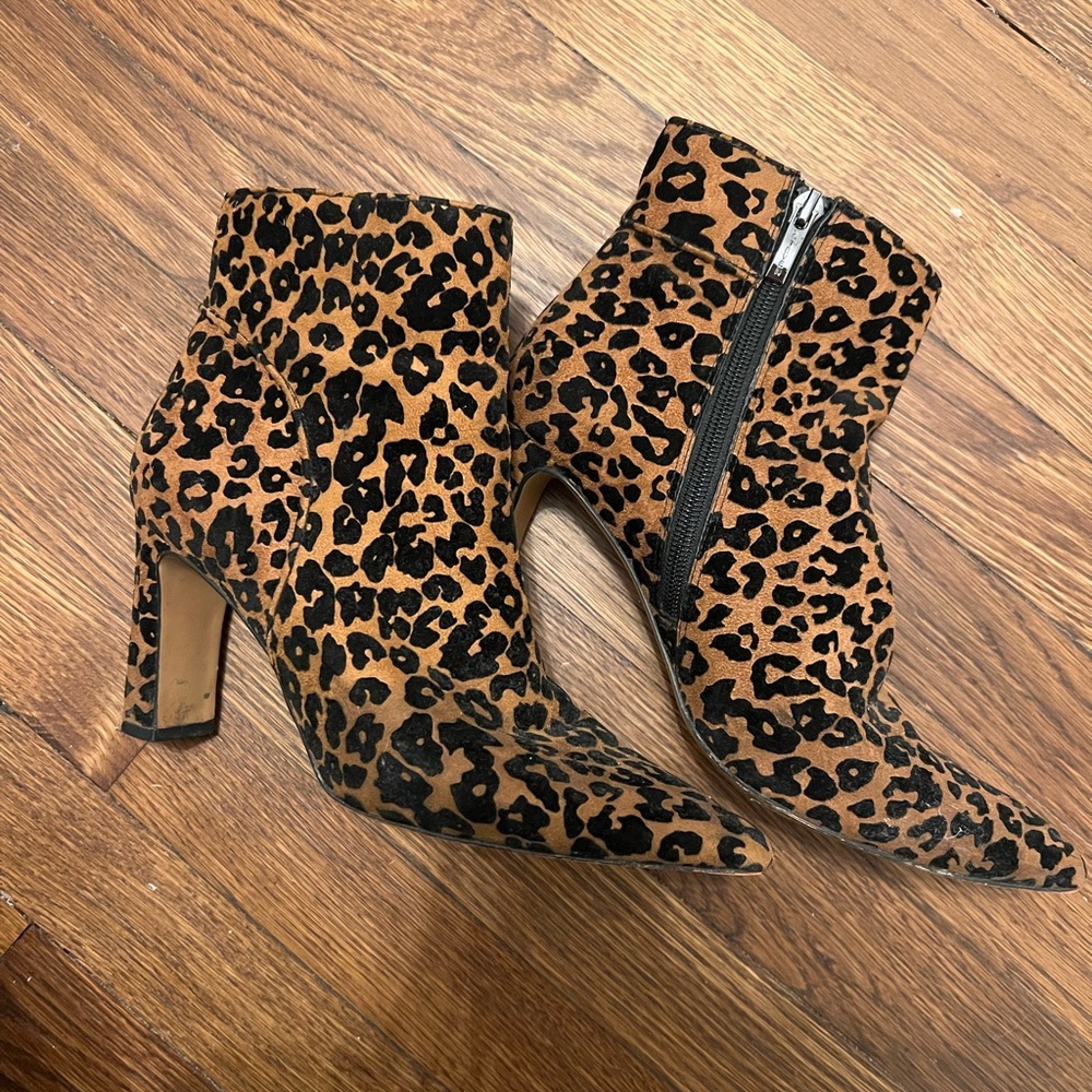 Steve Madden Leopard Print Ankle Booties